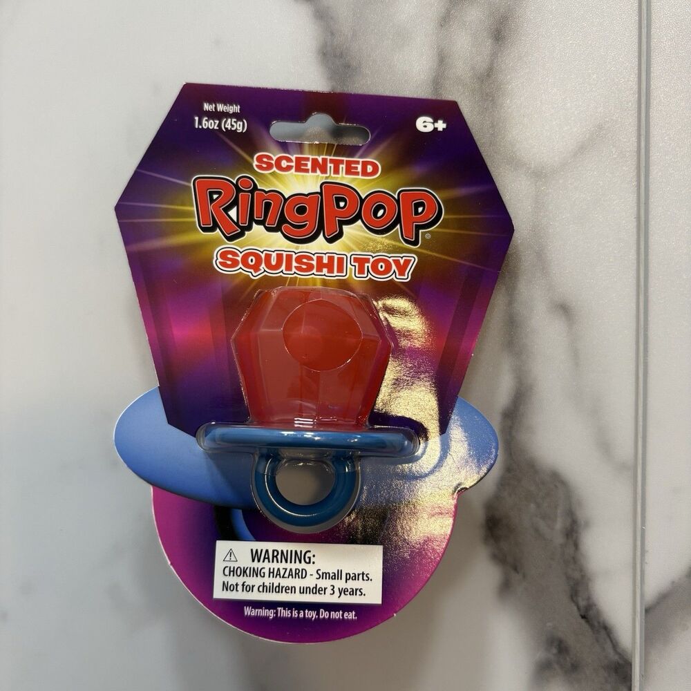 Scented Ring Pop Squishy Sensory Toy Red/Blue